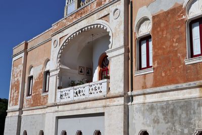 Low angle view of historical building