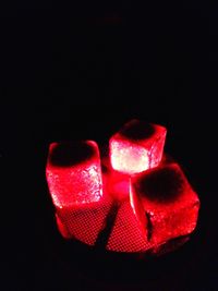 Close-up of candle on white background