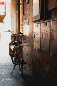 Bicycle in alley
