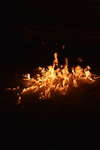 Close-up of bonfire