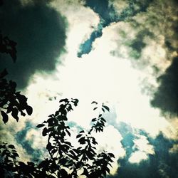 Low angle view of cloudy sky