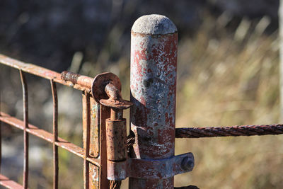 Close-up of rusty metal