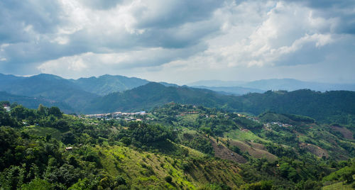 Scenic view of landscape against sky
