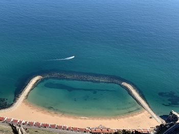 Aerial view of sea