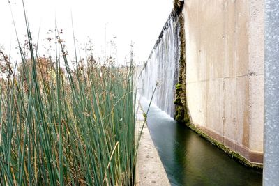 Panoramic view of river against sky