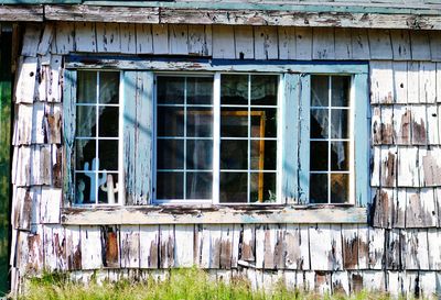 Full frame shot of old building