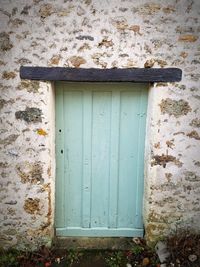 Close-up of door