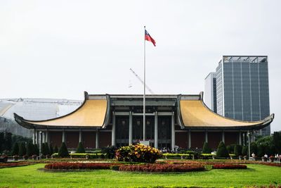 View of building against cloudy sky