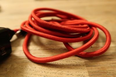 Close-up of rope on table