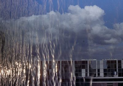 Reflection of clouds in water