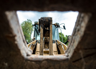 Low angle view of construction site