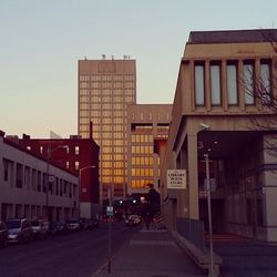 View of city street