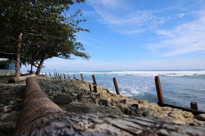 Scenic view of sea against sky