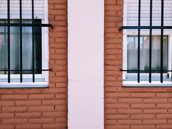 Closed window of building