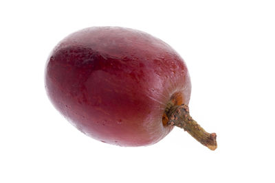 Close-up of apple against white background