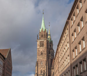 Low angle view of historic building against sky