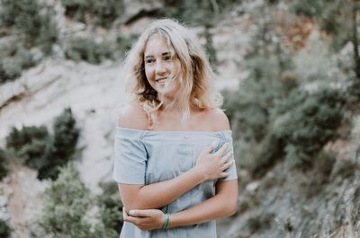 Portrait of a smiling young woman