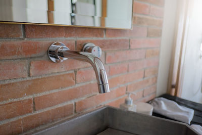 Close-up of faucet