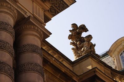 Low angle view of statue