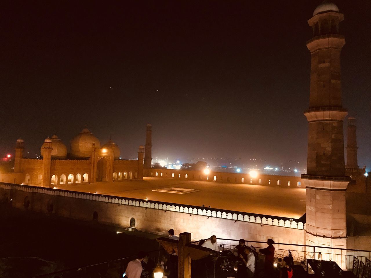 ILLUMINATED CITY AT NIGHT