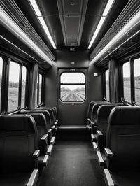 Interior of train