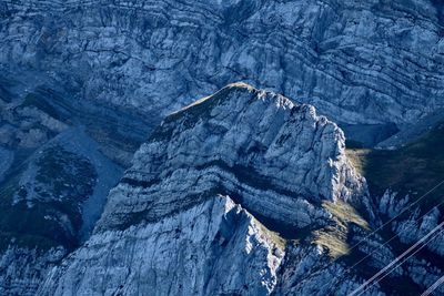 High angle view of rock formations