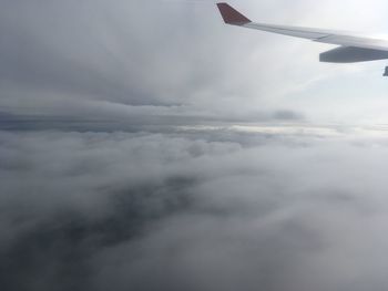 Aerial view of cloudscape against sky