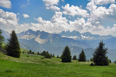 Scenic view of landscape against sky