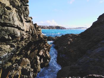 Scenic view of sea against sky