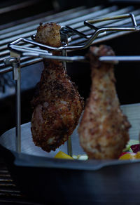 Close-up of food on table