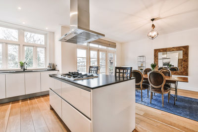 Kitchen counter in living room