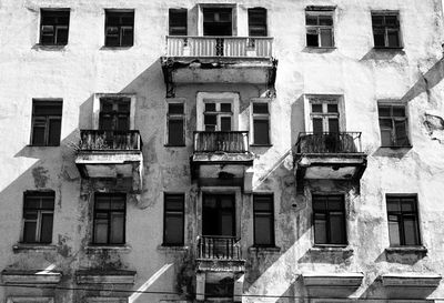 Low angle view of residential building