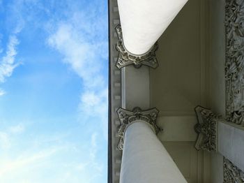 Low angle view of built structure against sky