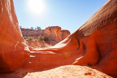 Panoramic view of rock formations