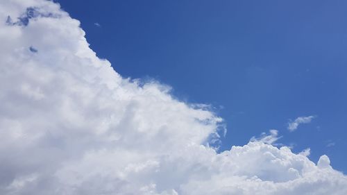 Low angle view of clouds in sky