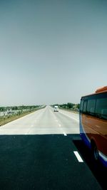 Car on road against sky