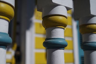 Close-up of metallic object against blurred background