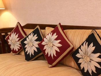 Close-up of flowers on table