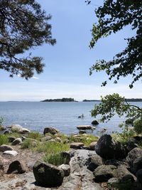 Scenic view of sea against sky