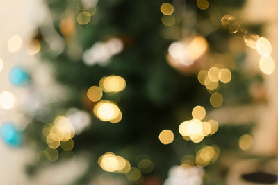 Defocused image of christmas lights