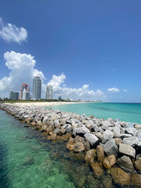 Scenic view of sea against sky