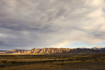 A view of the mountains from 18 road in fruita, colorado.