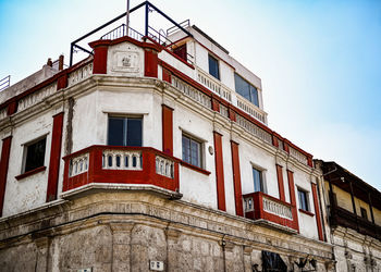 Low angle view of building against sky
