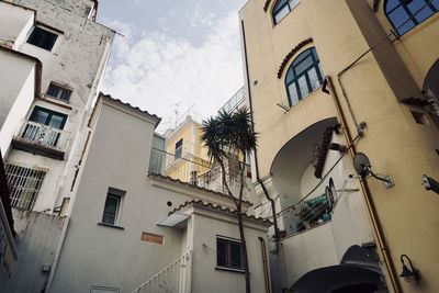 Low angle view of buildings against sky