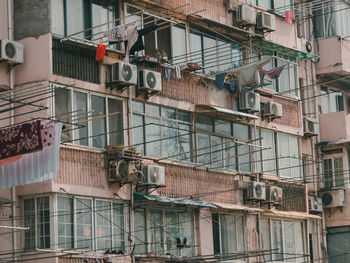 Low angle view of buildings in city