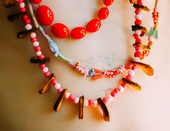 Close-up of craft beads