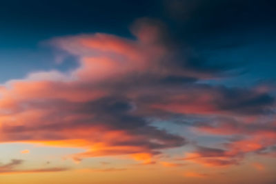 Low angle view of cloudscape