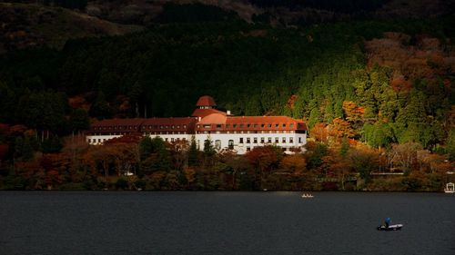View of building by river