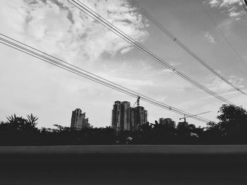 Low angle view of buildings against sky