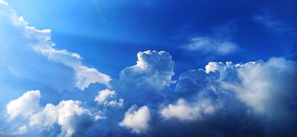 Low angle view of clouds in sky